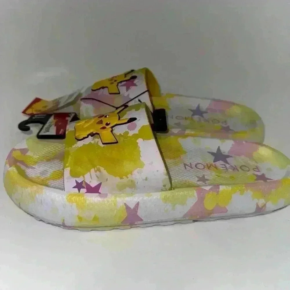 New With Tags! Ground Up Pokemon Women's Slide Sandals / Size 11!! - Picture 4 of 9